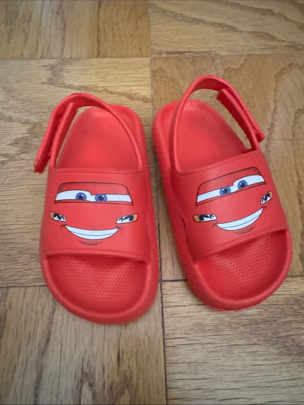 Disney Red Lightning McQueen Back-Strap Kids Sandals